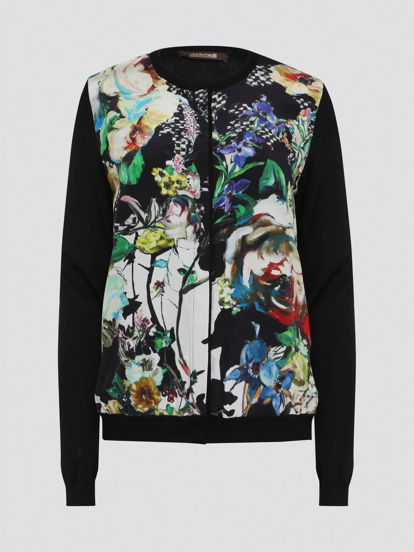 Foliage Ribbed Trim Jacket