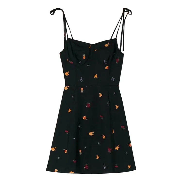 Fruit print dress yc25017