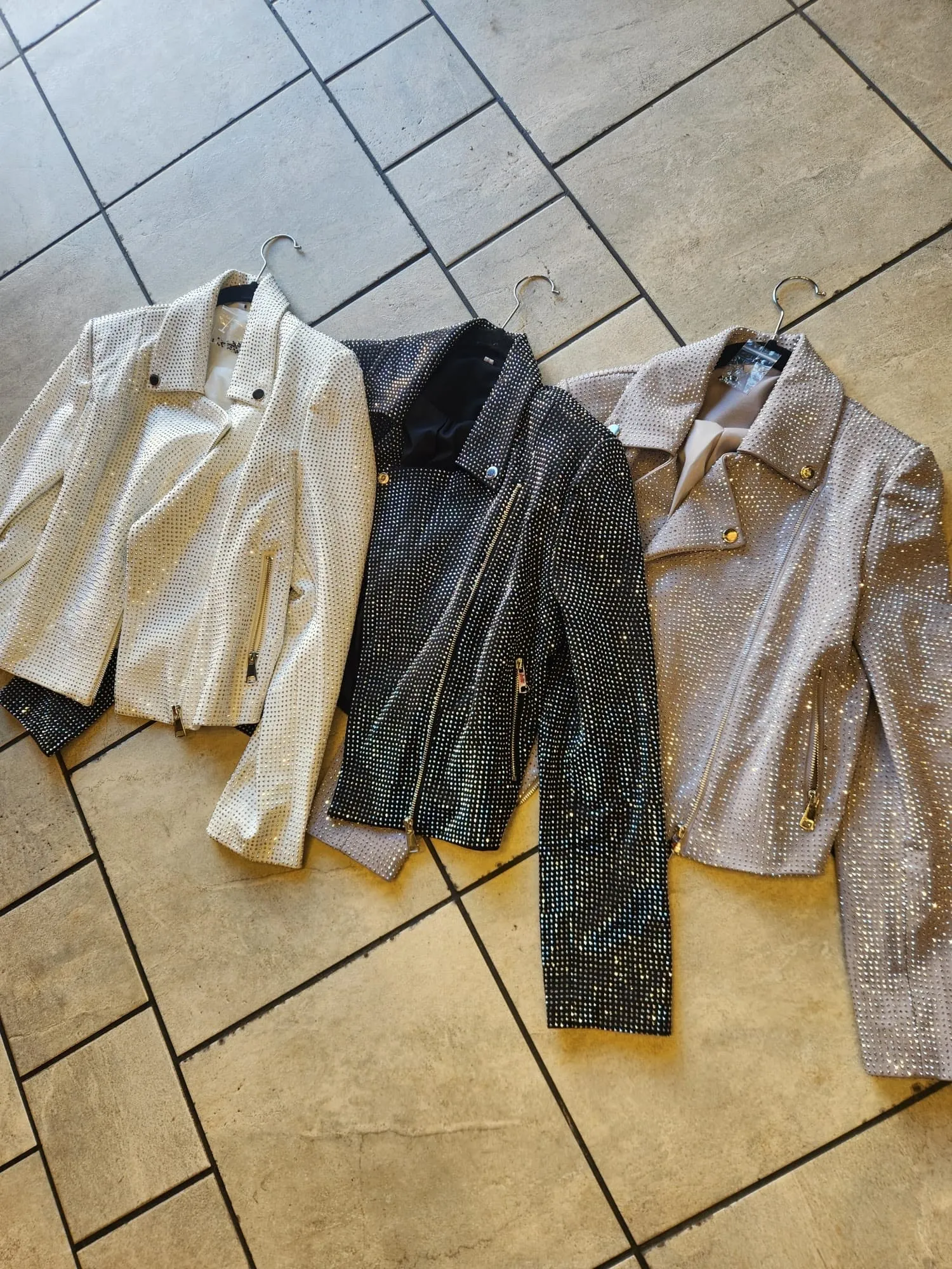 Glam Crystal Star Studded Jacket