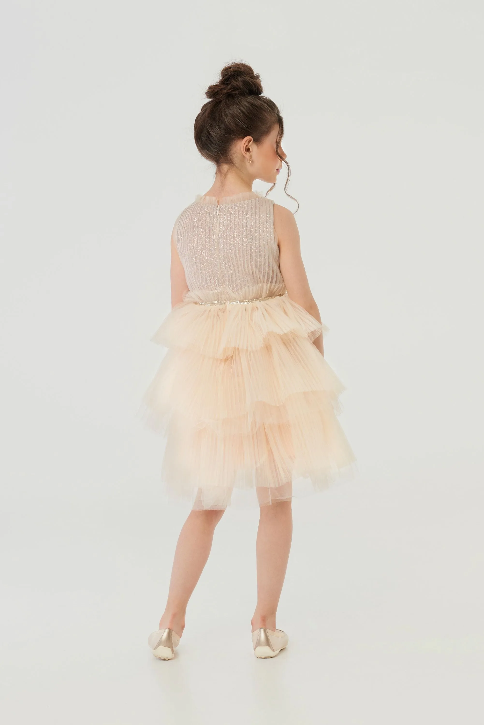Glitter Top Layered Dress