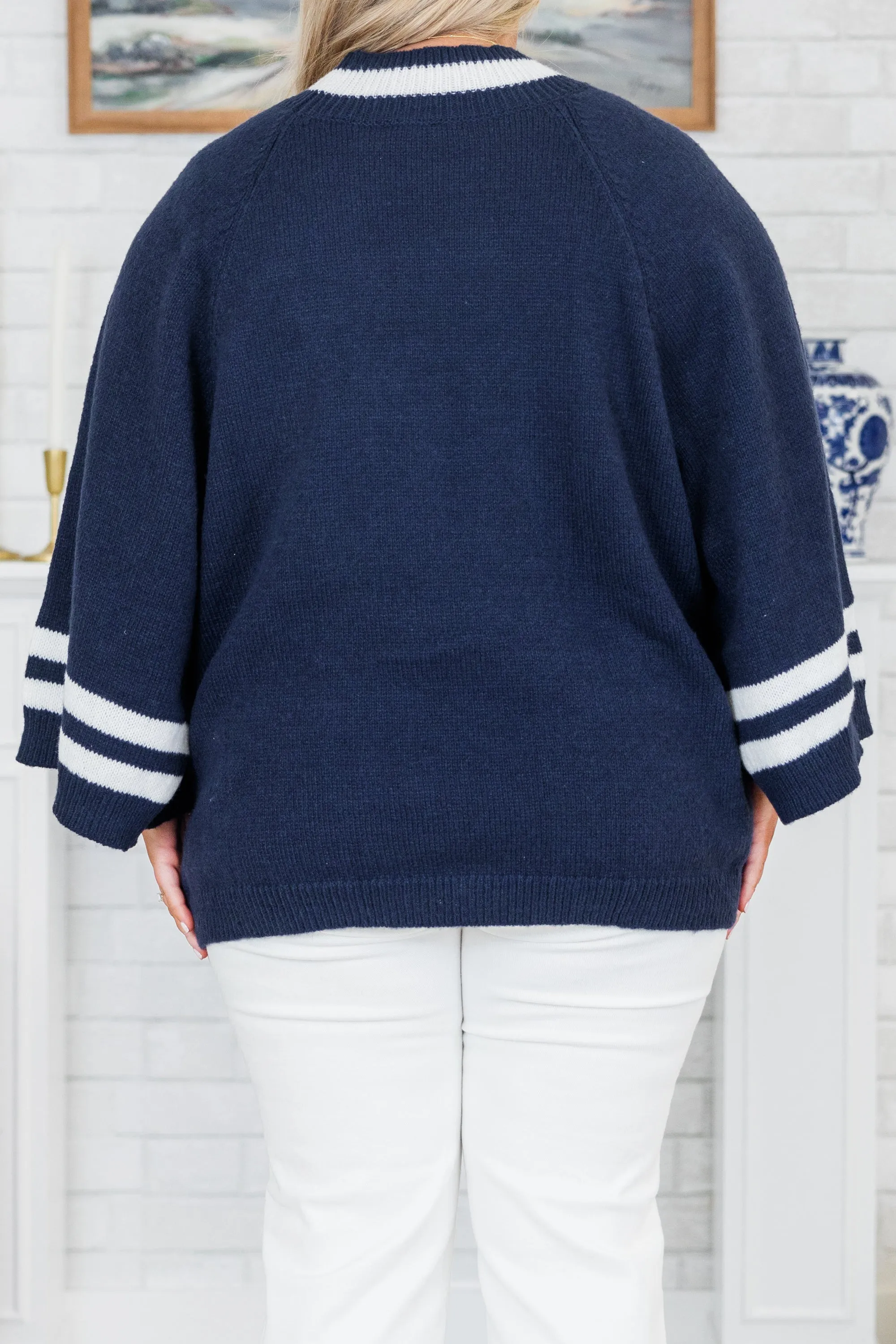 Good Luck To My Babe Top, Navy