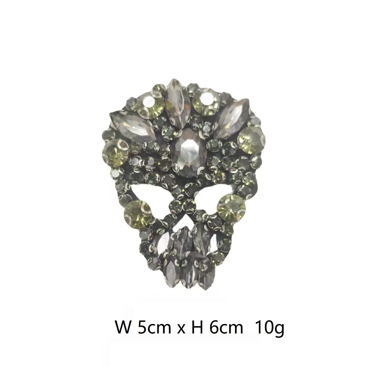 Gothic Diamond Skull Palm Patch for Clothing and Bags 4 Pack