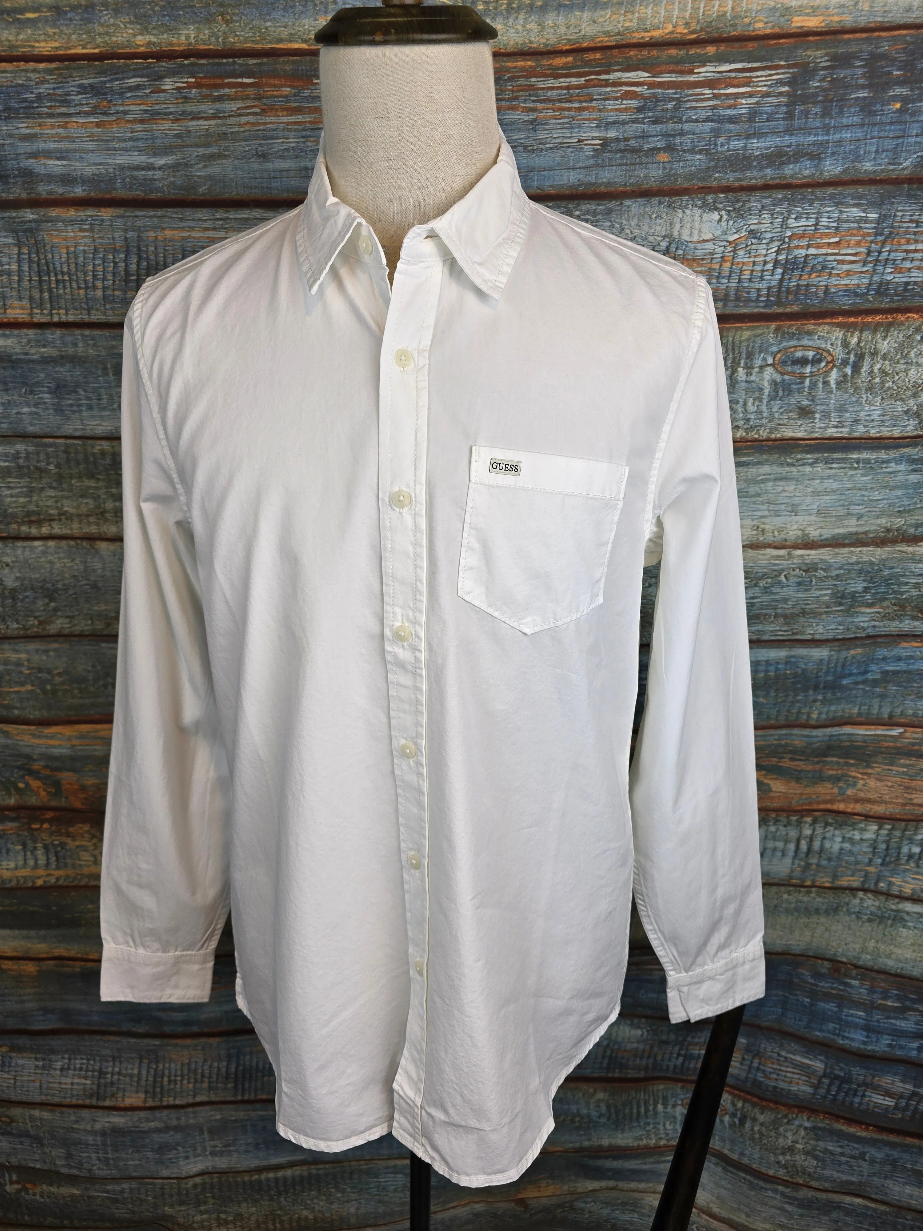 Guess Slim fit Cotton pocket shirts