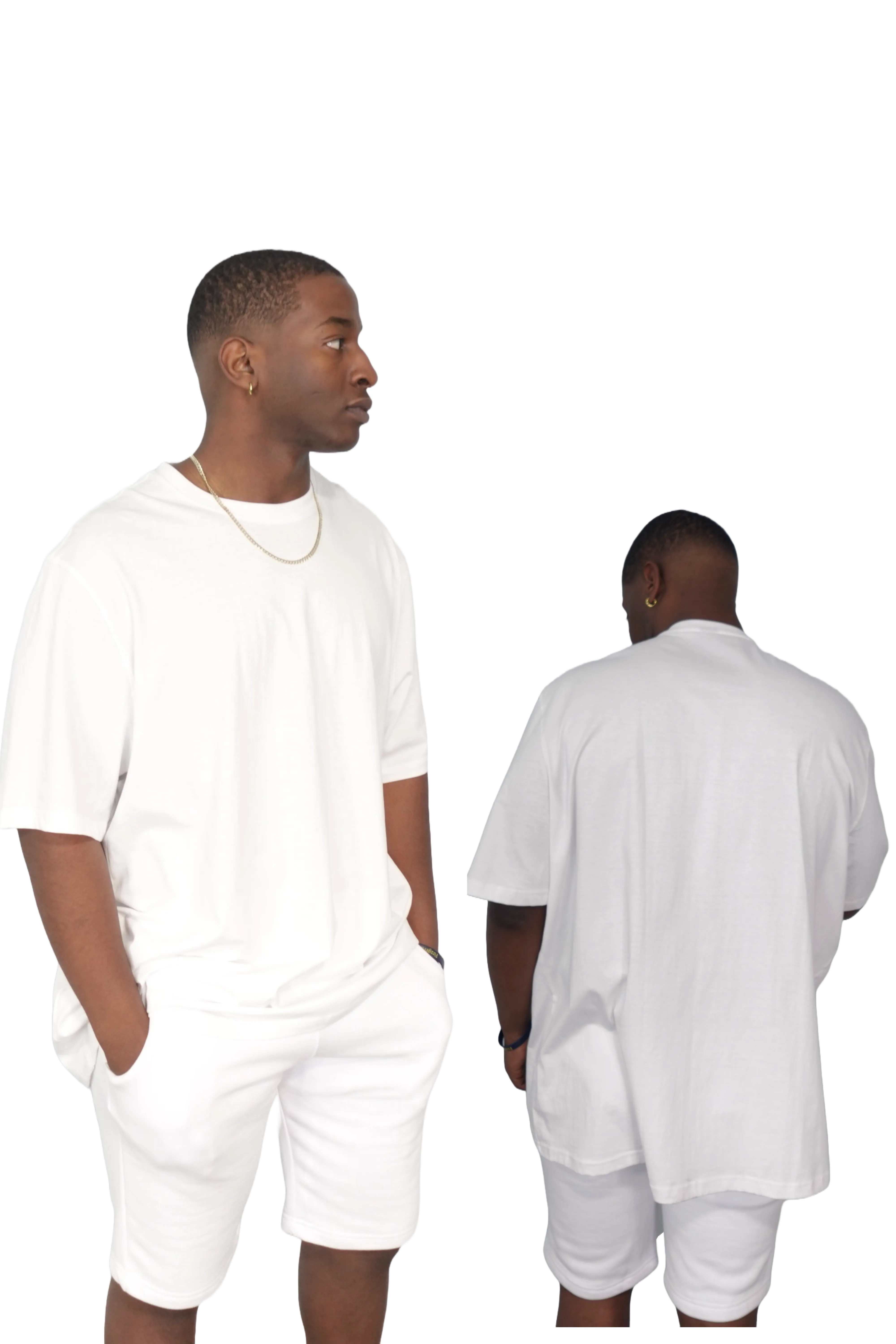 H 108908 Premium 100% Ring-Spun Cotton Unisex T-Shirt & Short SET.
