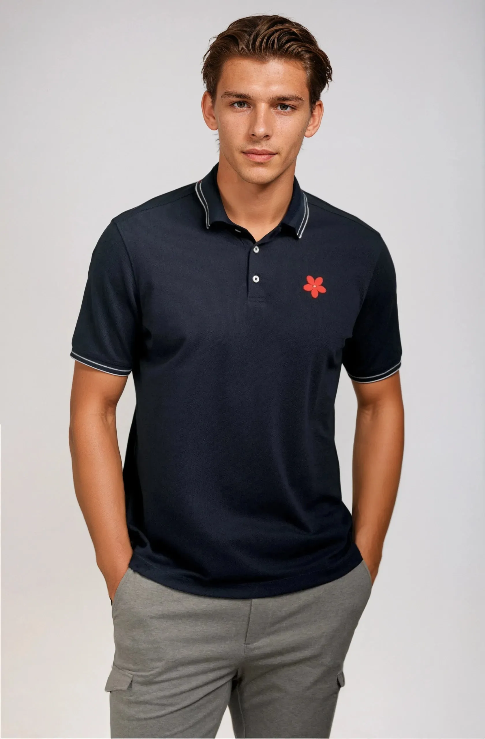 Happy Polo Shirt - Navy