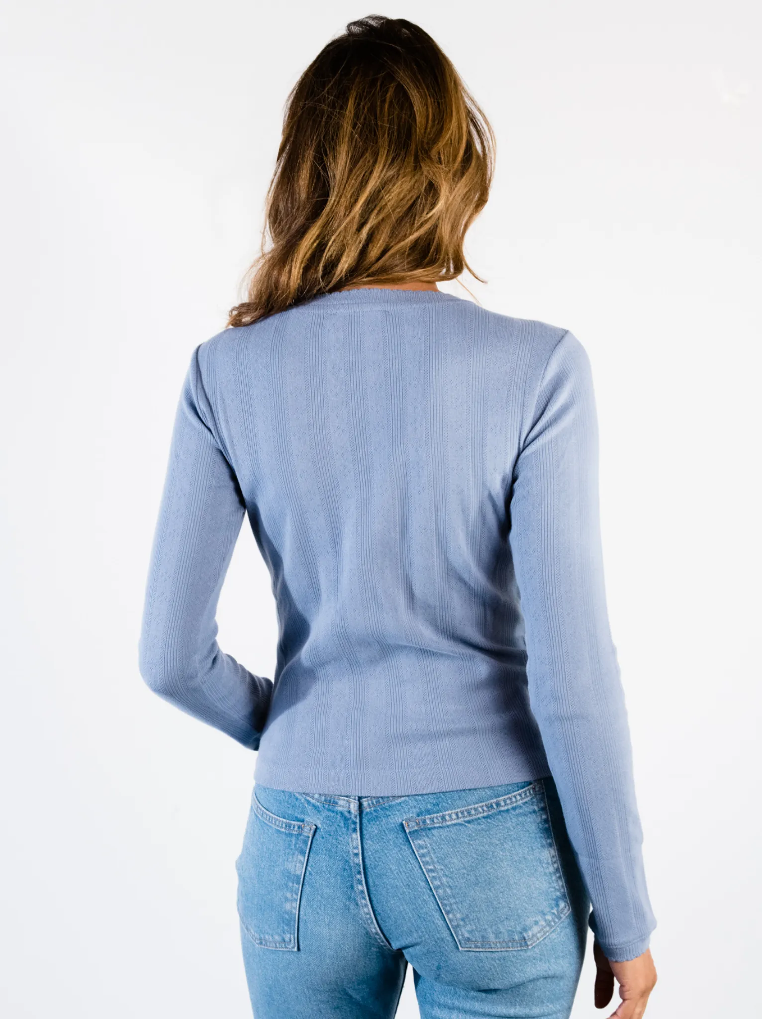 Harper Pointelle Knit Top