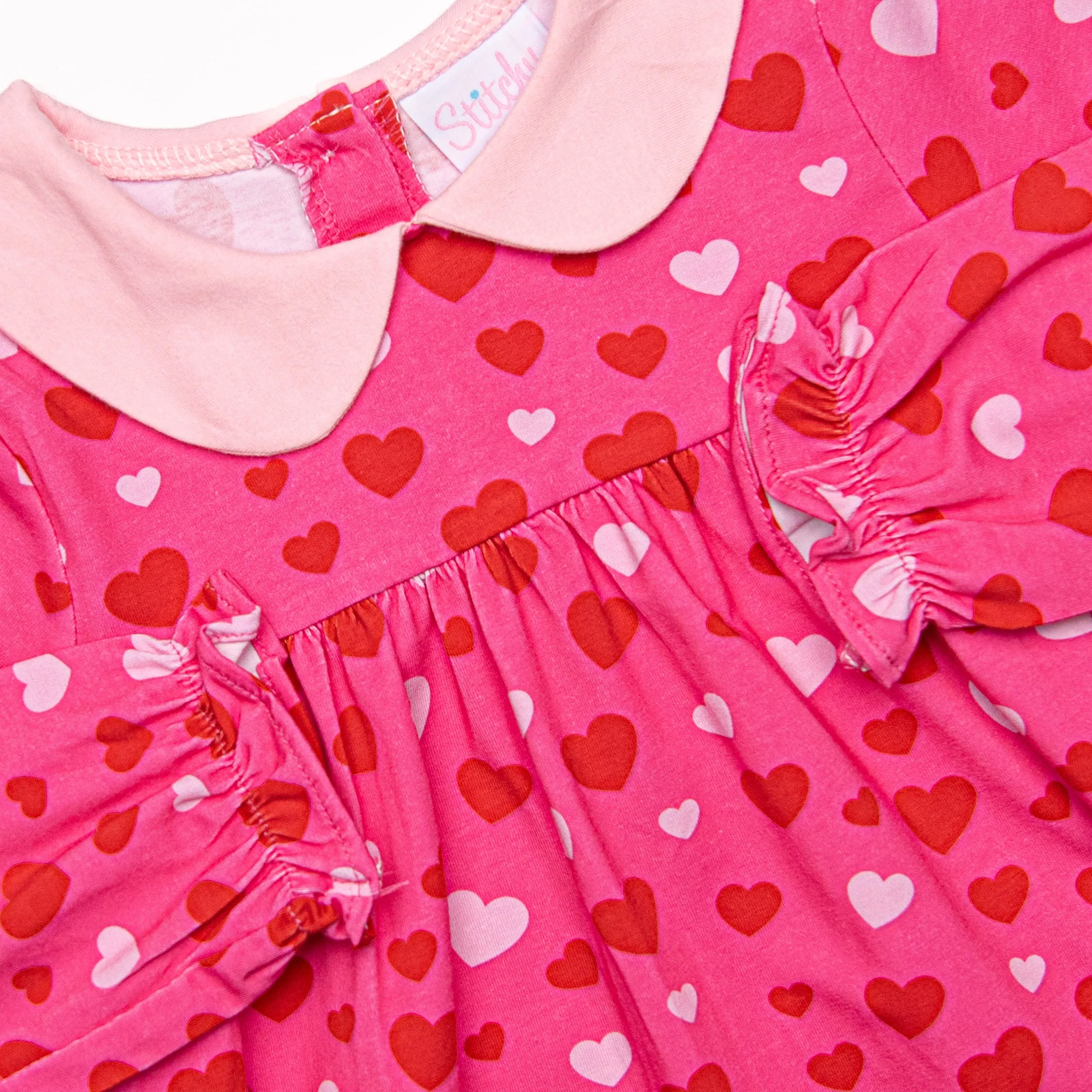 Heart Confetti Dress, Pink