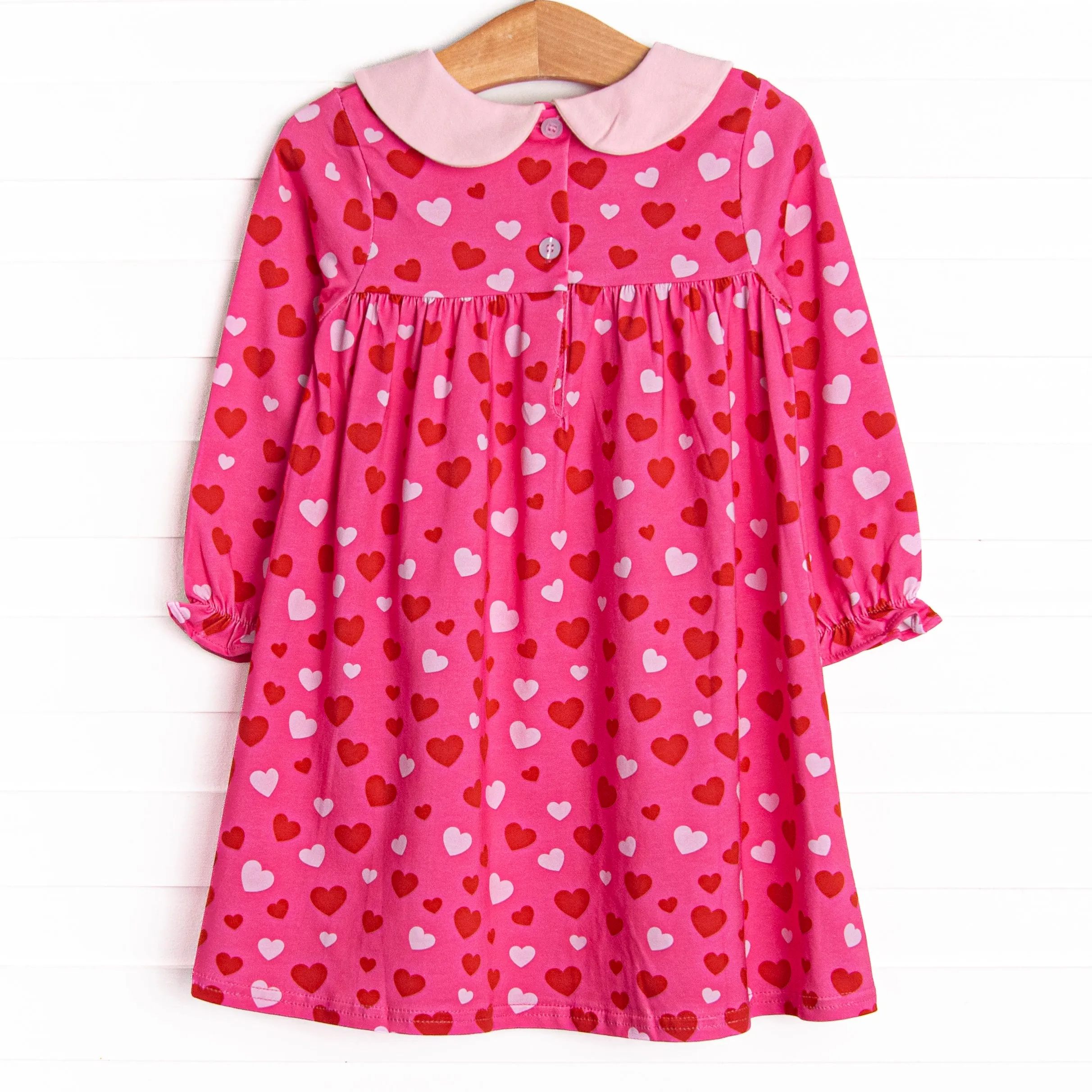 Heart Confetti Dress, Pink