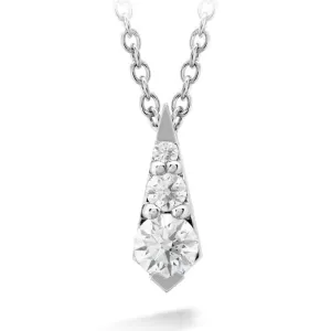 Hearts On Fire Triplicity Diamond Drop Pendant in 18K White Gold
