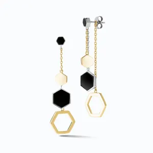 Hexagon Dangling Earrings