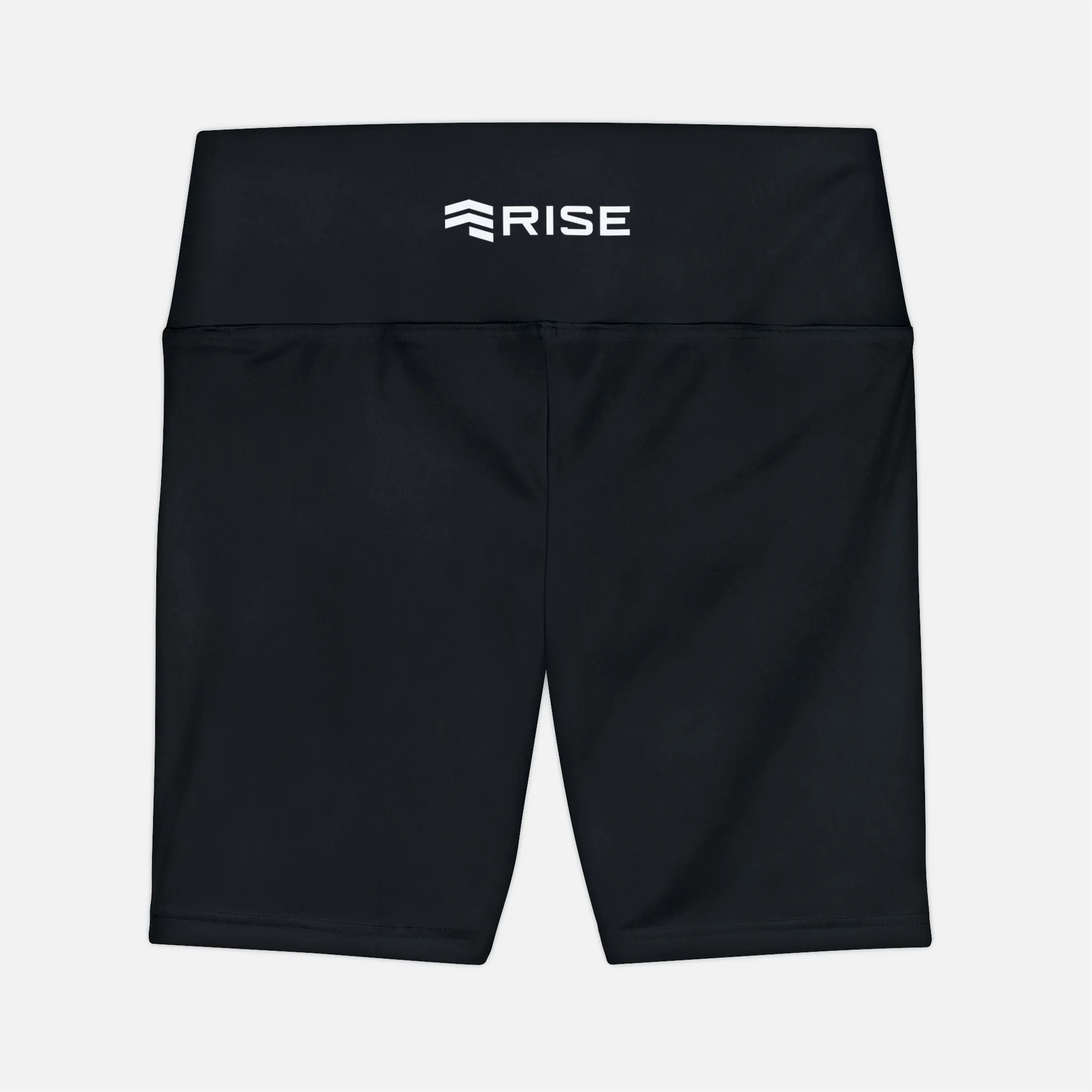 High Waistband Yoga Shorts - Black