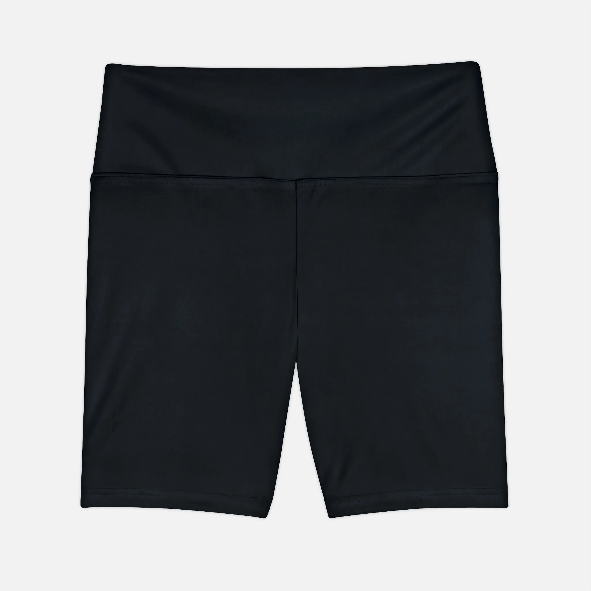 High Waistband Yoga Shorts - Black