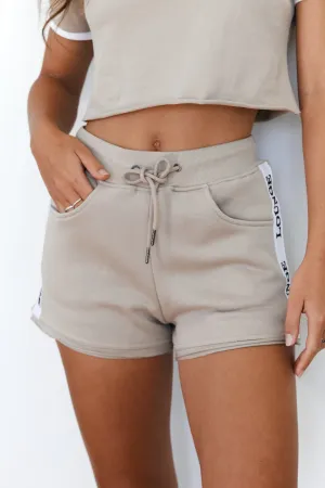 High Waisted Shorts - Mink