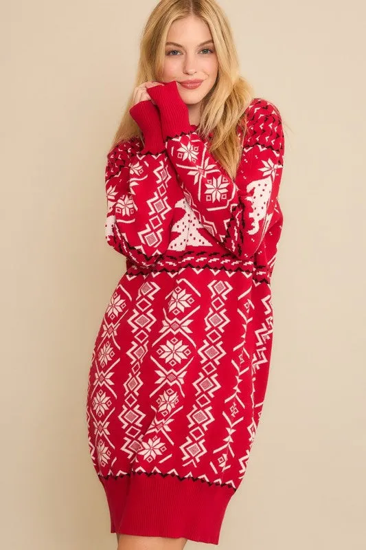 Holiday Sweater Dress
