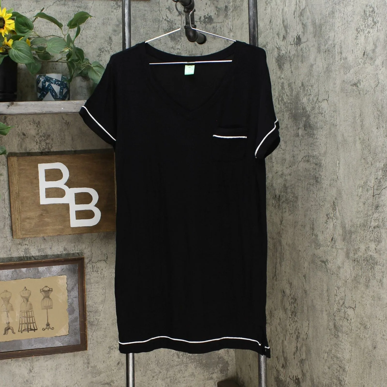 Honeydew Women's 2 Pack Sleep Shirts Black / Pink Large