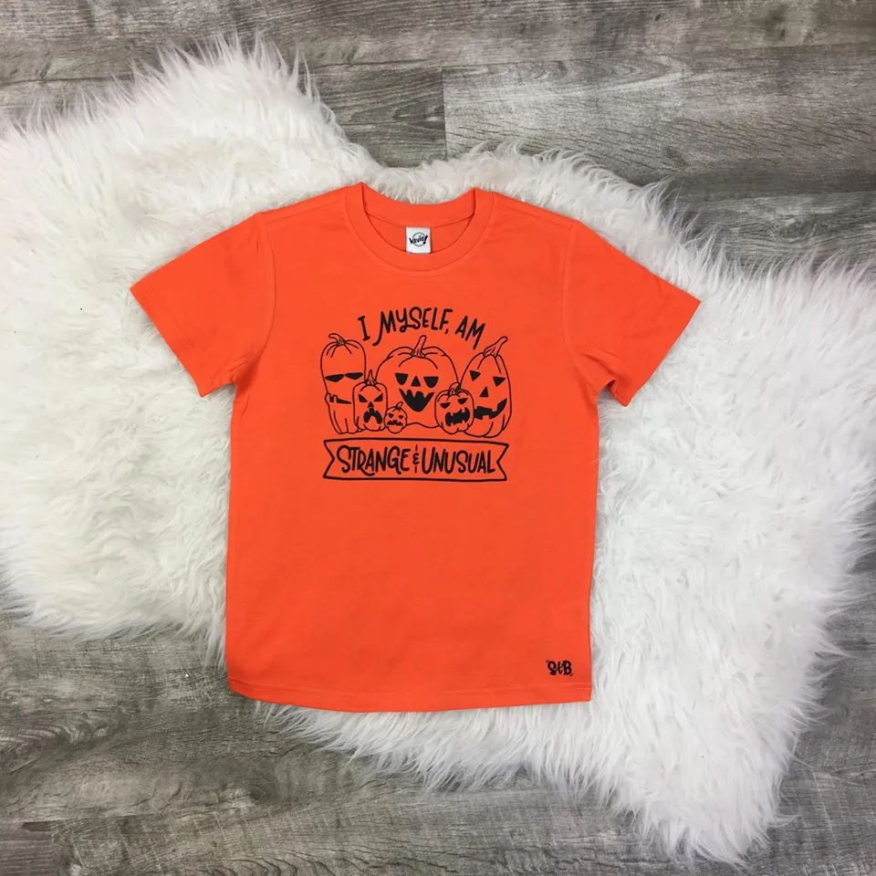 I Myself Am Strange and Unusual Pumpkin Halloween Shirt