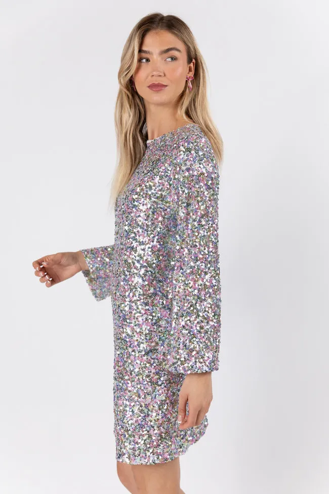 In A New Light Multi Sequin Mini Dress FINAL SALE