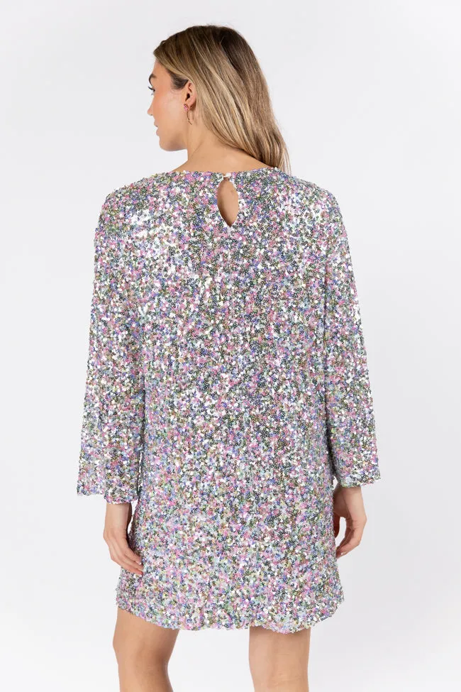 In A New Light Multi Sequin Mini Dress FINAL SALE