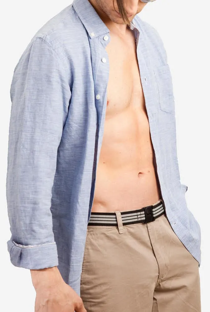 Invisibelt Mens Stretch Pinstripe