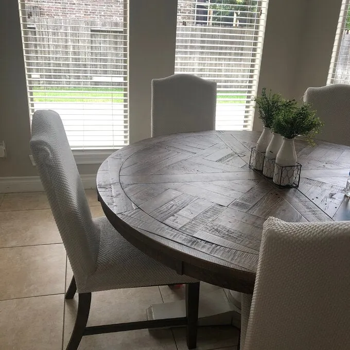 Jacquard Spandex Stretch Box Cushion Dining Chair Slipcover (Set of 4) Light Grey! Retails $82 