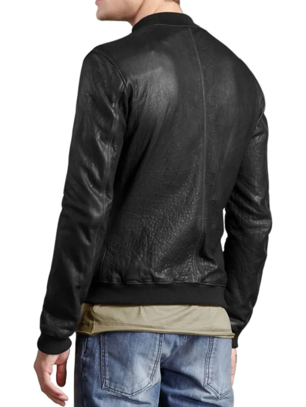 Jagged Style Teen Leather Jacket