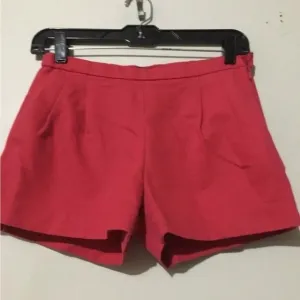 Jcrew 100% Cotton Red Shorts Women Size 8 Style#A1990