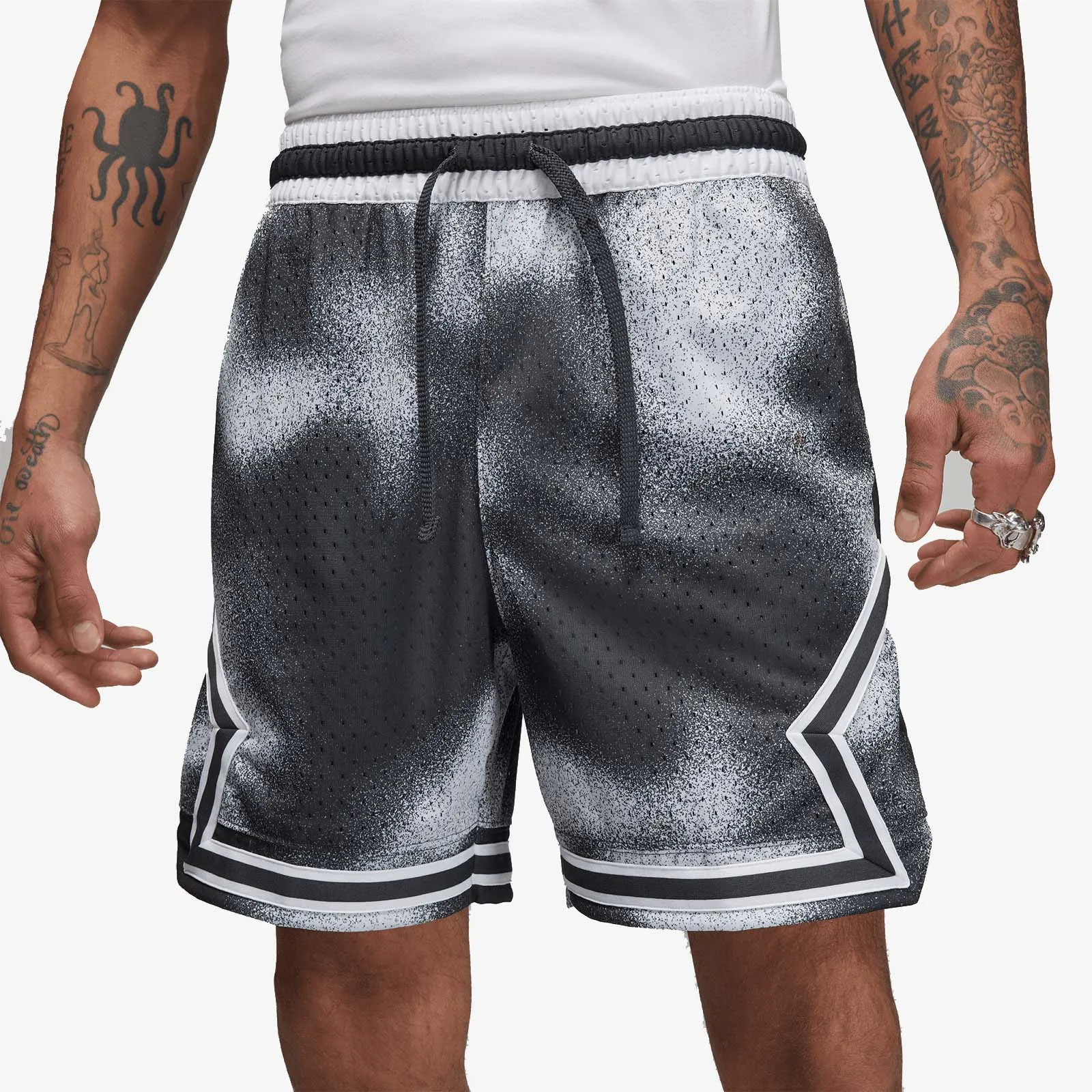 Jordan Sport Dri-FIT AOP Diamond Shorts - Smoke Grey