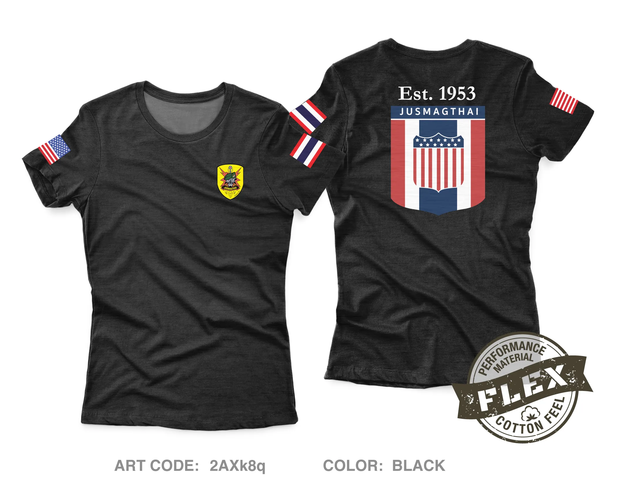 JUSMAGTHAI Women's SS Flex Performance Tee - 2AXk8q