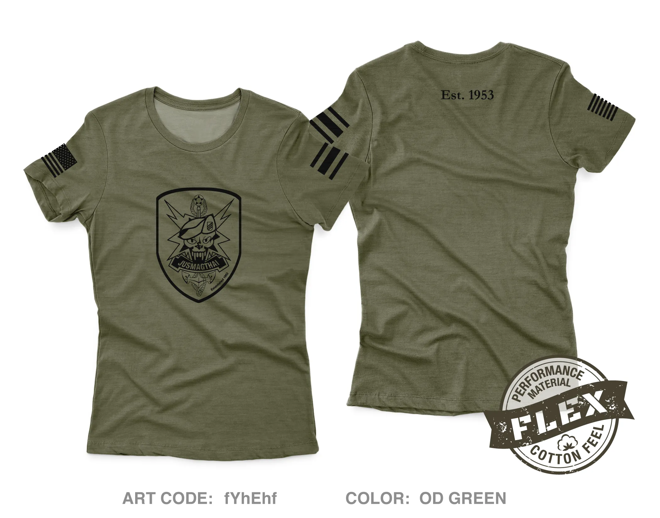 JUSMAGTHAI Women's SS Flex Performance Tee - fYhEhf