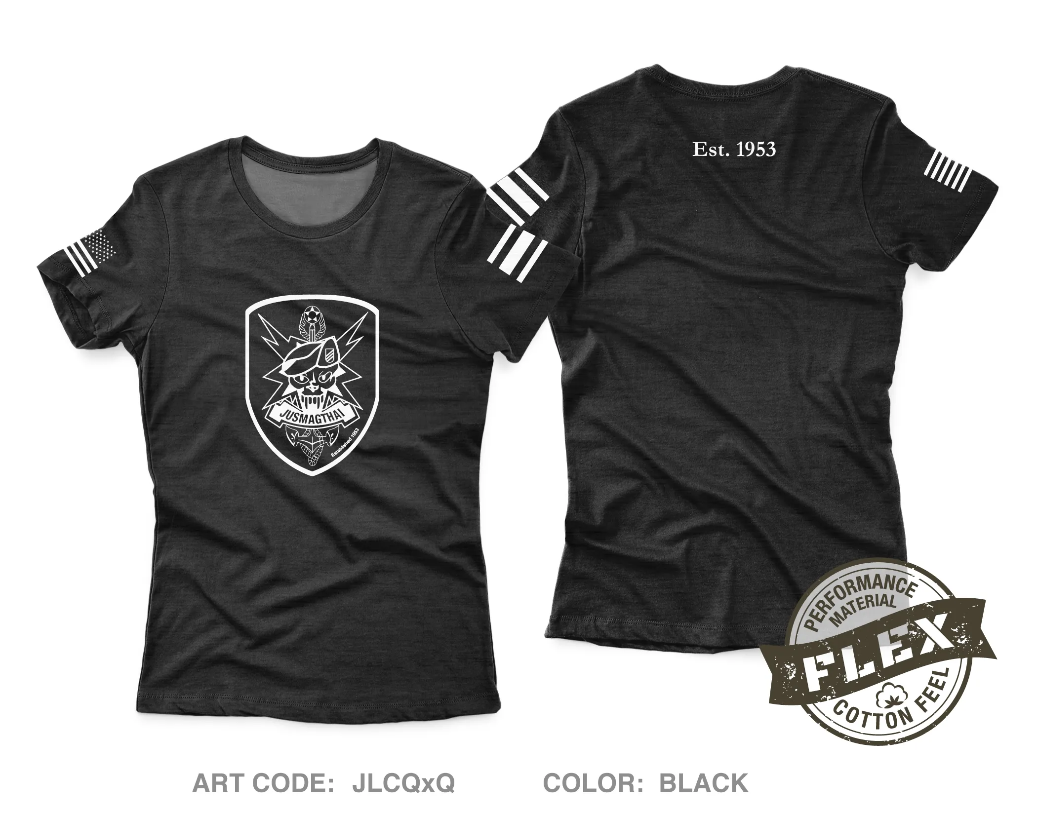 JUSMAGTHAI Women's SS Flex Performance Tee - JLCQxQ