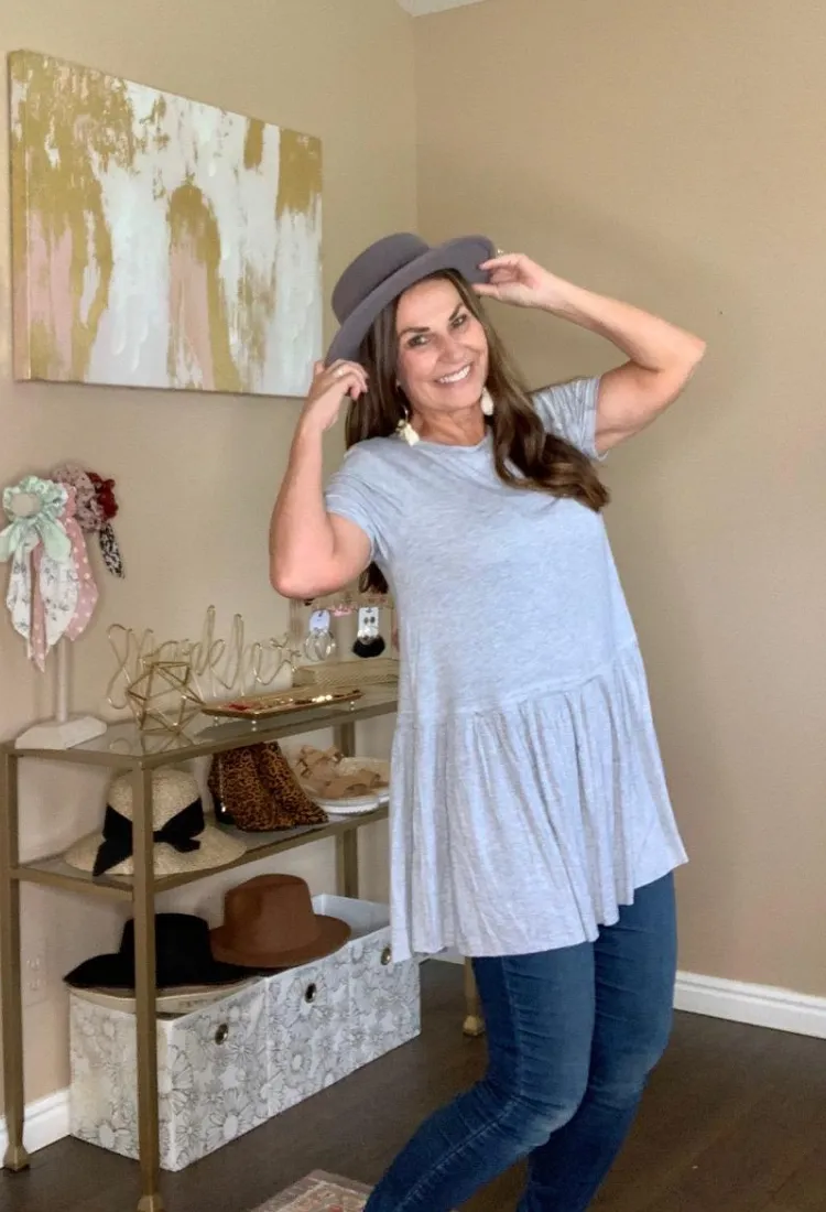 Kacie Ruffle Bottom Top 15 colors-Final Sale