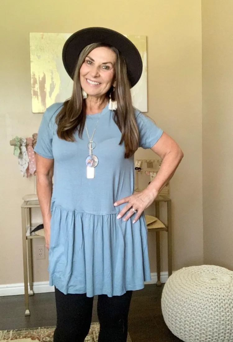 Kacie Ruffle Bottom Top 15 colors-Final Sale