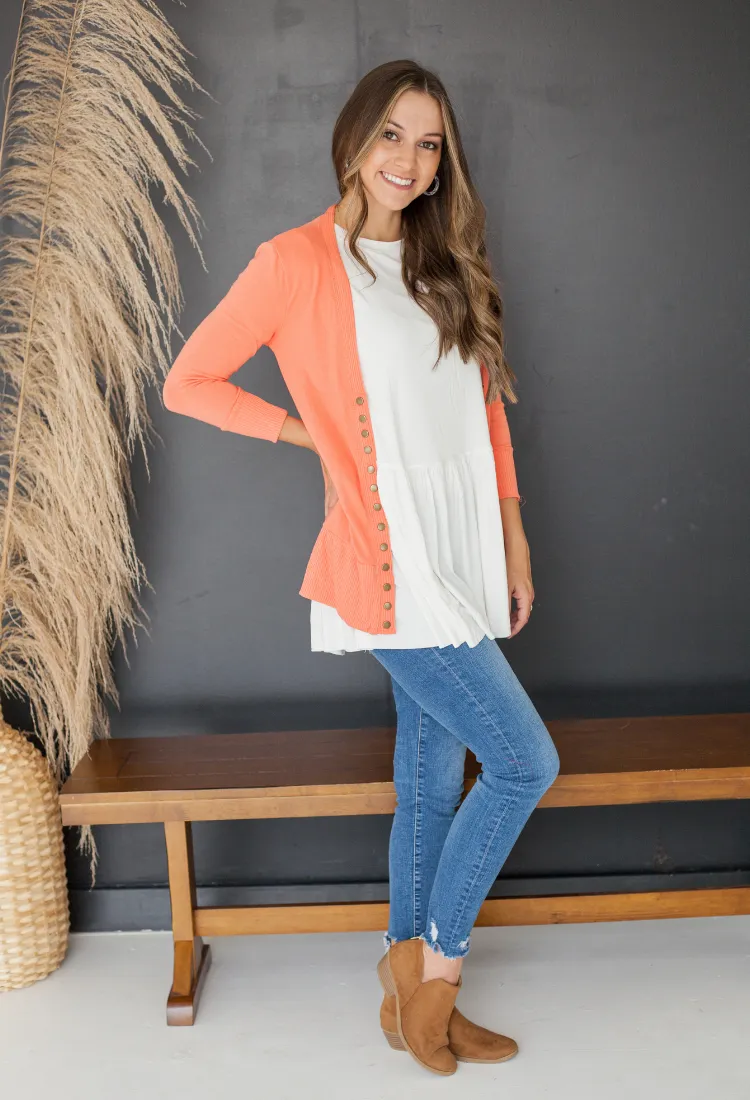 Kacie Ruffle Bottom Top 15 colors-Final Sale