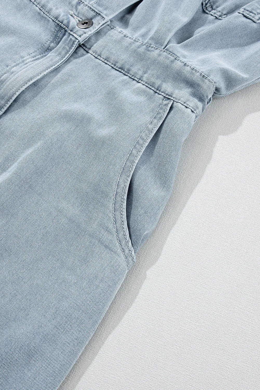 KaleaBoutique Short Batwing Sleeve Slit Back Denim Dress