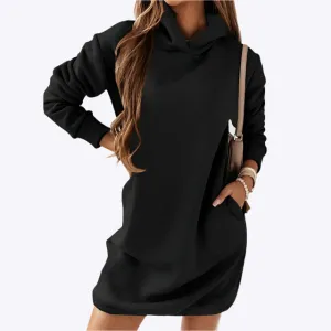 Kalina - Stylish Cozy Design Woman's Hooded Dress