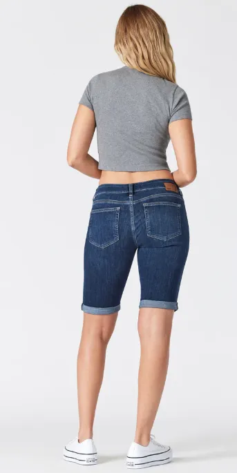 Karly Deep Blue Denim Bermuda Short