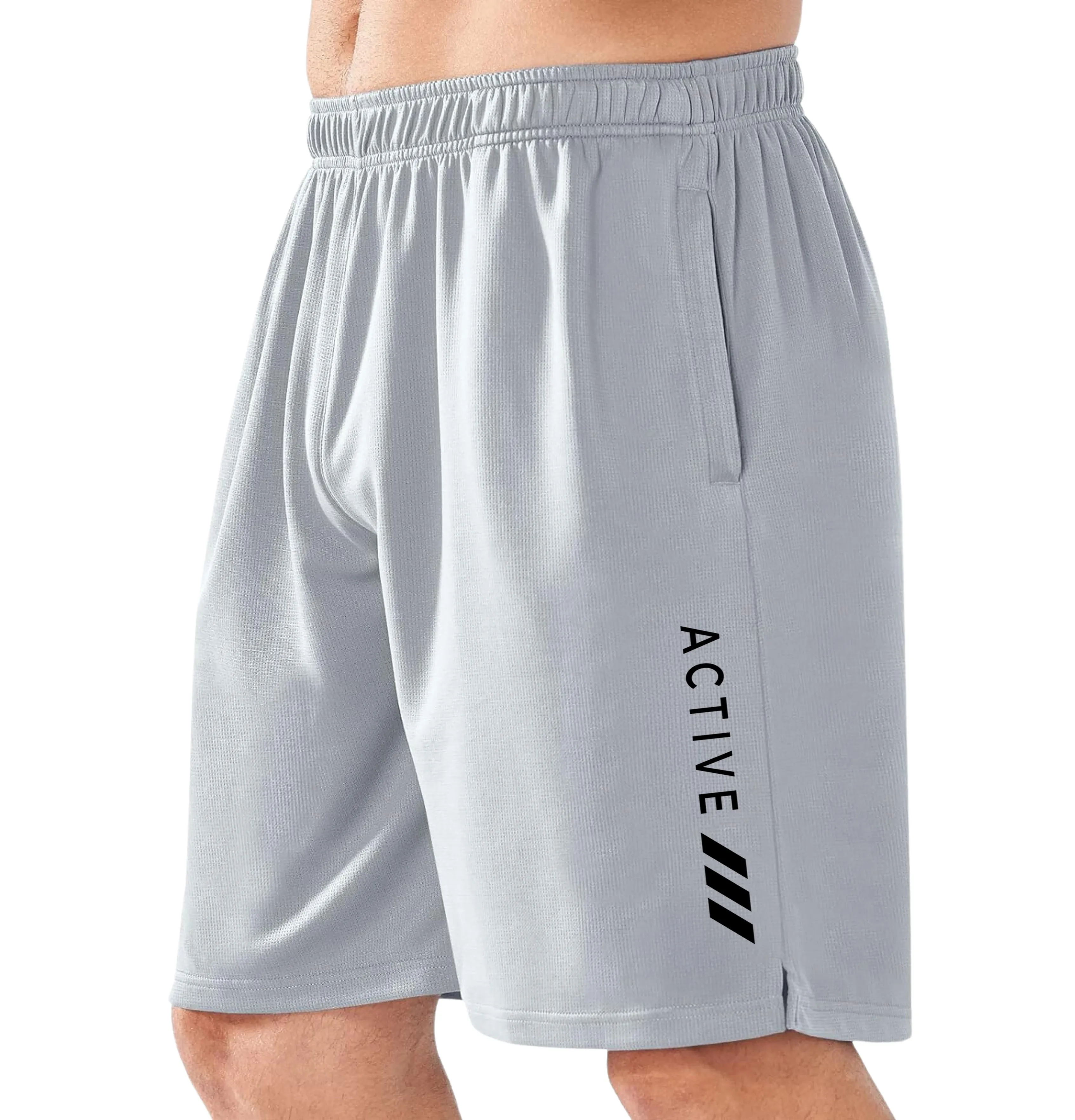Kart Black Men's Active Wear Lycra Polyester Shorts | Active