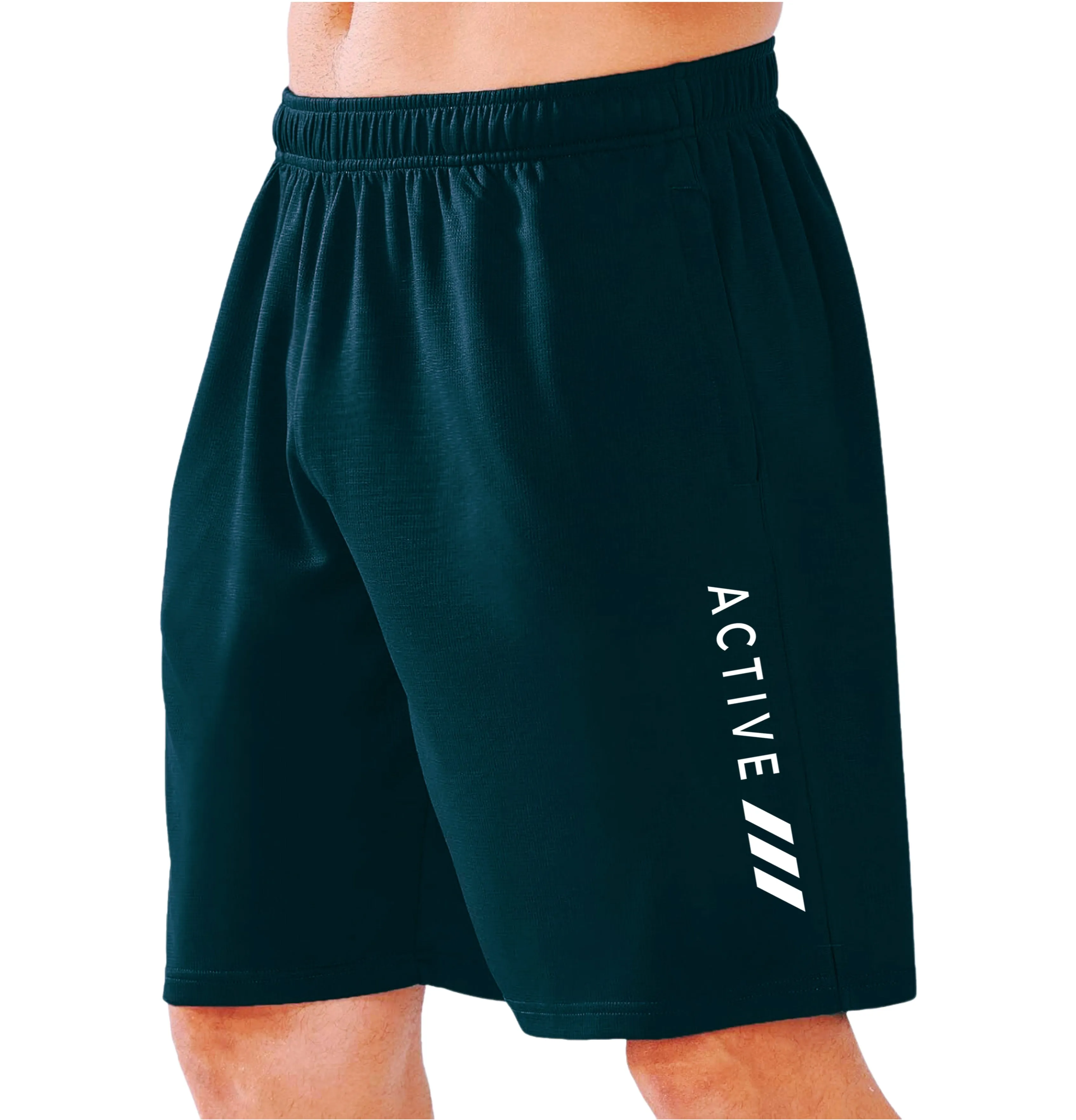 Kart Black Men's Active Wear Lycra Polyester Shorts | Active