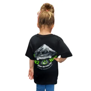Kids Mountain T-Shirt - Black/Lime