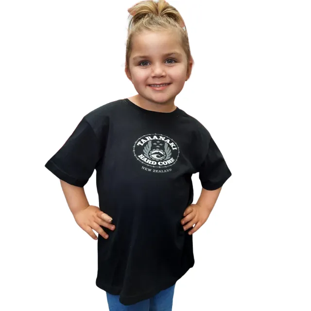 Kids Mountain T-Shirt - Black/Lime