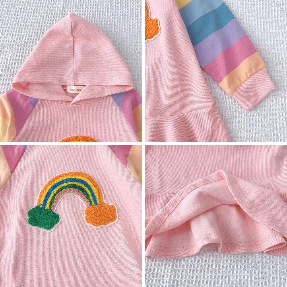 Kids Rainbow Colorful Pattern Dresses