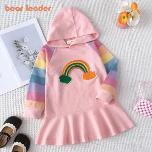 Kids Rainbow Colorful Pattern Dresses