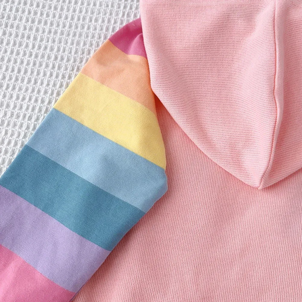 Kids Rainbow Colorful Pattern Dresses
