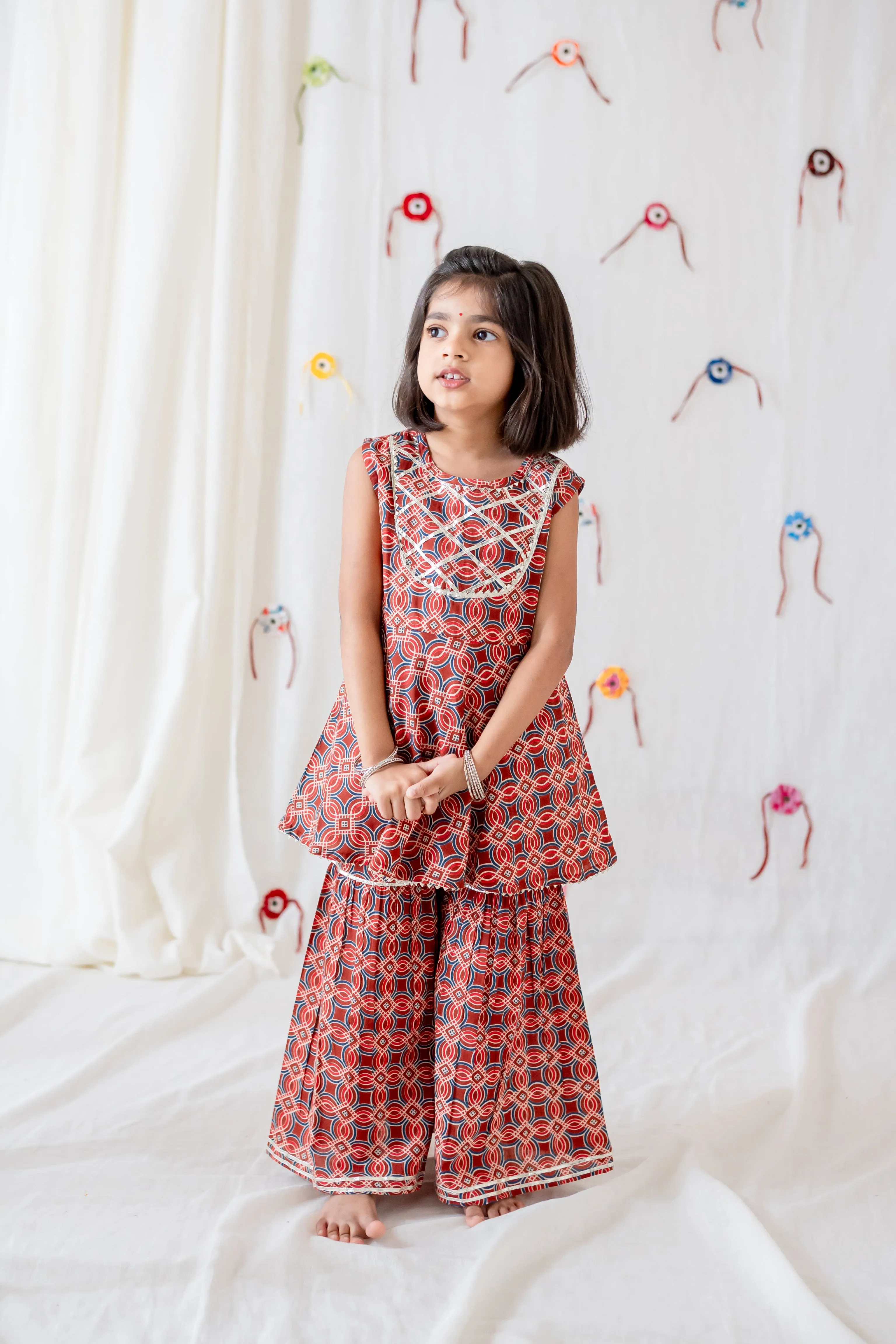 Klingaru Girl Sharara Set - Jharokha ( 6 mo - 1 Year - Last Piece)