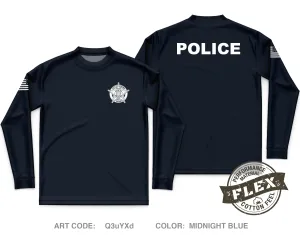 Konawa police department Core Men's LS Flex Performance Tee - Q3uYXd