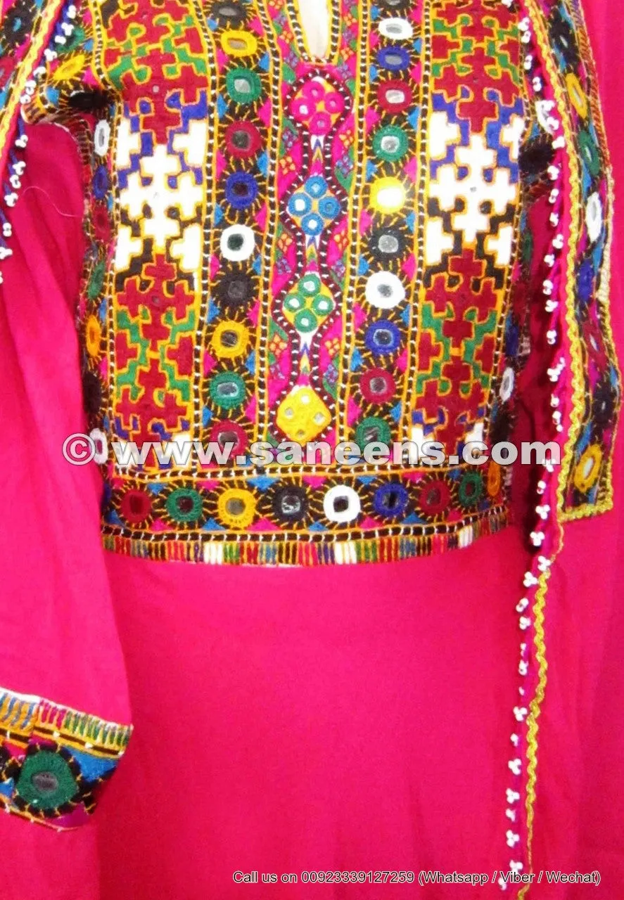 Kuchi Dress, Masqati Gagra, in Dark Orange Color