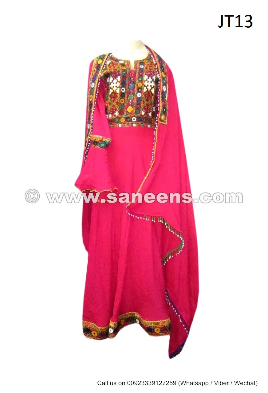 Kuchi Dress, Masqati Gagra, in Dark Orange Color