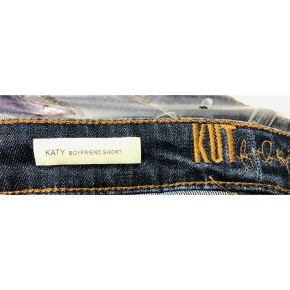 Kut From The Kloth Womens High Rise Boyfriend Jean Shorts Plus Sz 24W NWT