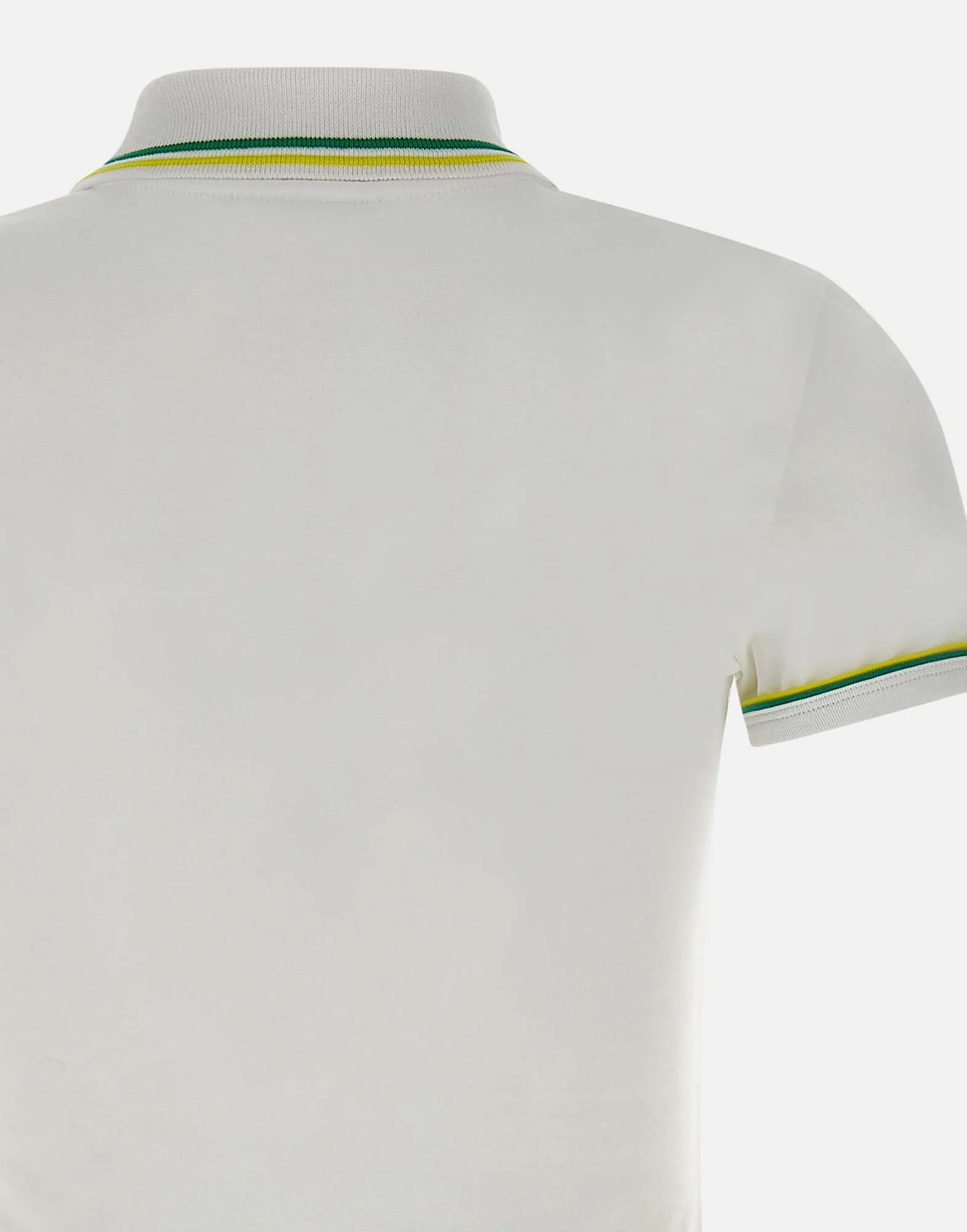 Lacoste stretch bomullspolo i vitt