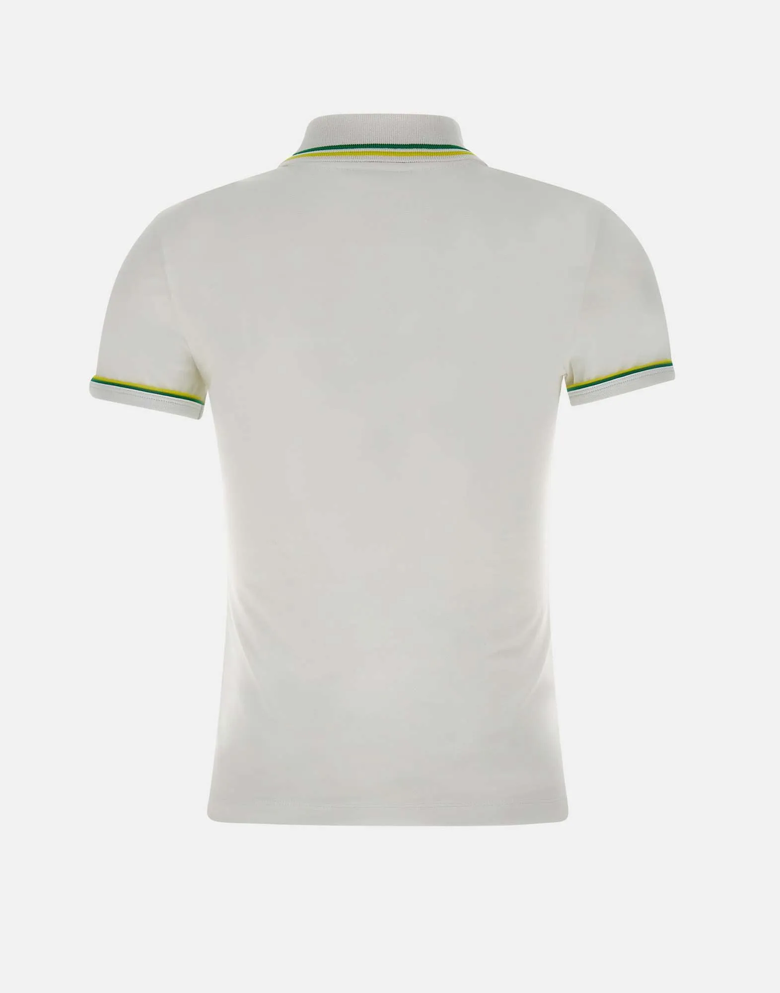 Lacoste stretch bomullspolo i vitt